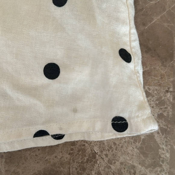 Polka Dot Linen Dress - Picture 4 of 5